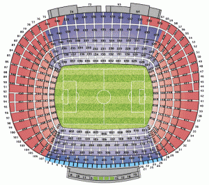Camp Nou plattegrond stoelen