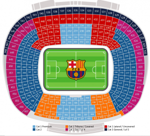 camp nou stadio plattegrond FC barcelona