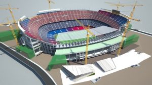 Verbouwing Camp Nou einde eerste seizoen