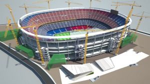 Verbouwing Camp Nou einde tweede seizoen