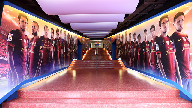 Camp Nou tour spelerstunnel